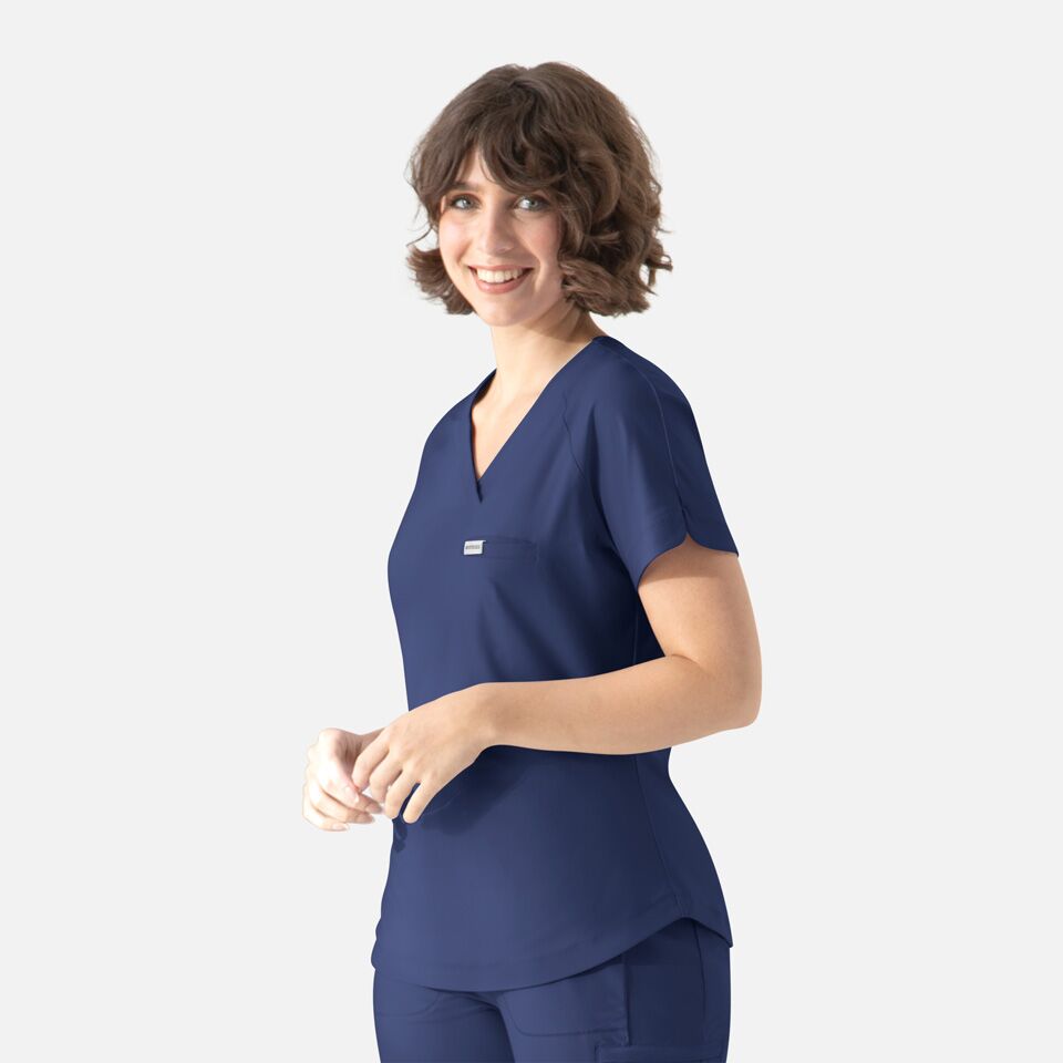 Luna - Tuckable Y-Neck Top | 2502 - Image 3