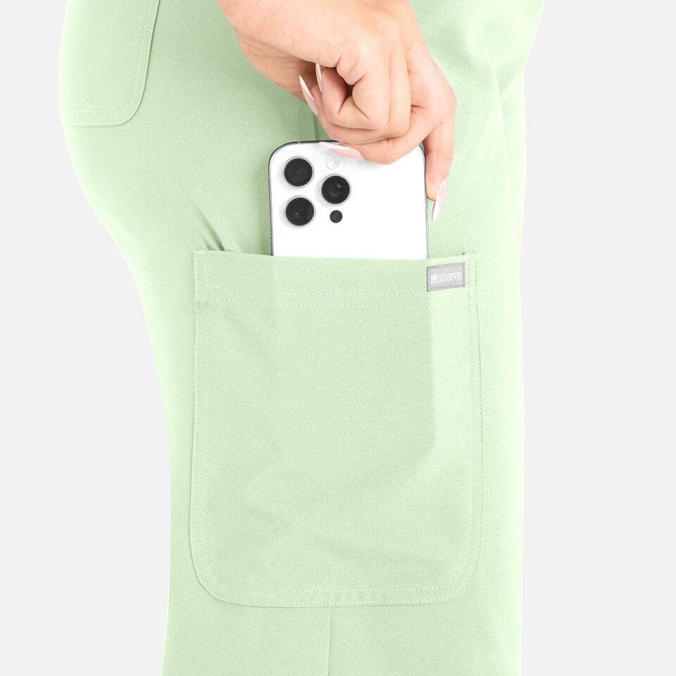 Momentum-by-Maevn_5094-WomensHighWaistFullElasticWideLegPant-Honeydew-HDW-04-Maevn-Scrubs