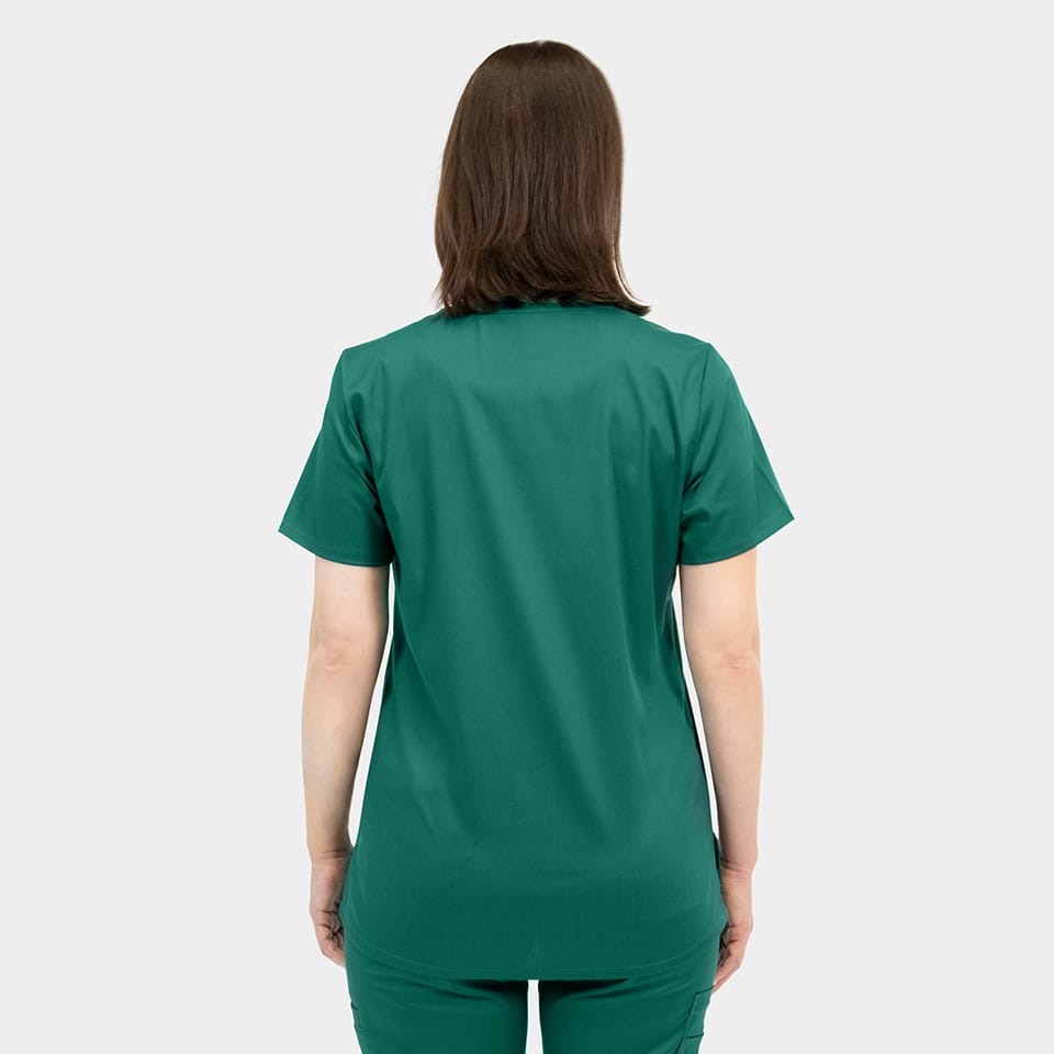 Edge-by-IRG_2801-WomensBasicV-NeckTop-HunterGreen-HTR-02-IRG-Scrubs.jpeg