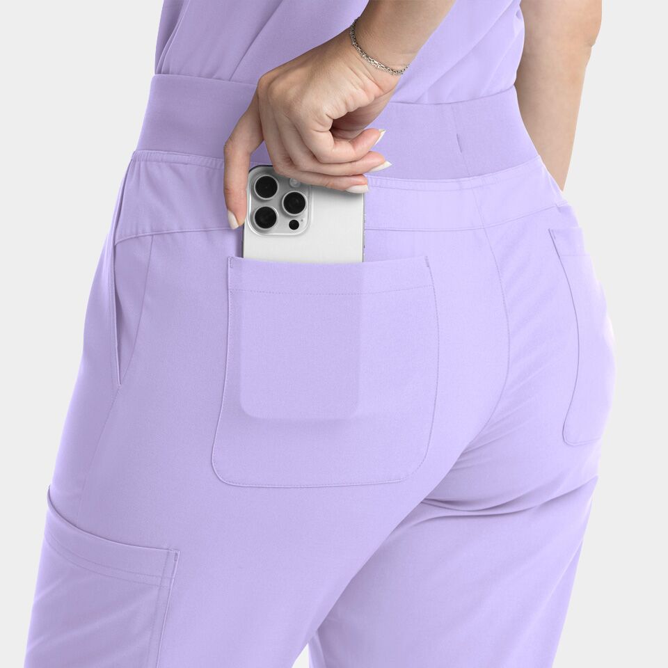 Momentum-by-Maevn_5093-WomensFullElasticBandFlareLegPant-Lavender-LVR-05-Maevn-Scrubs.jpg