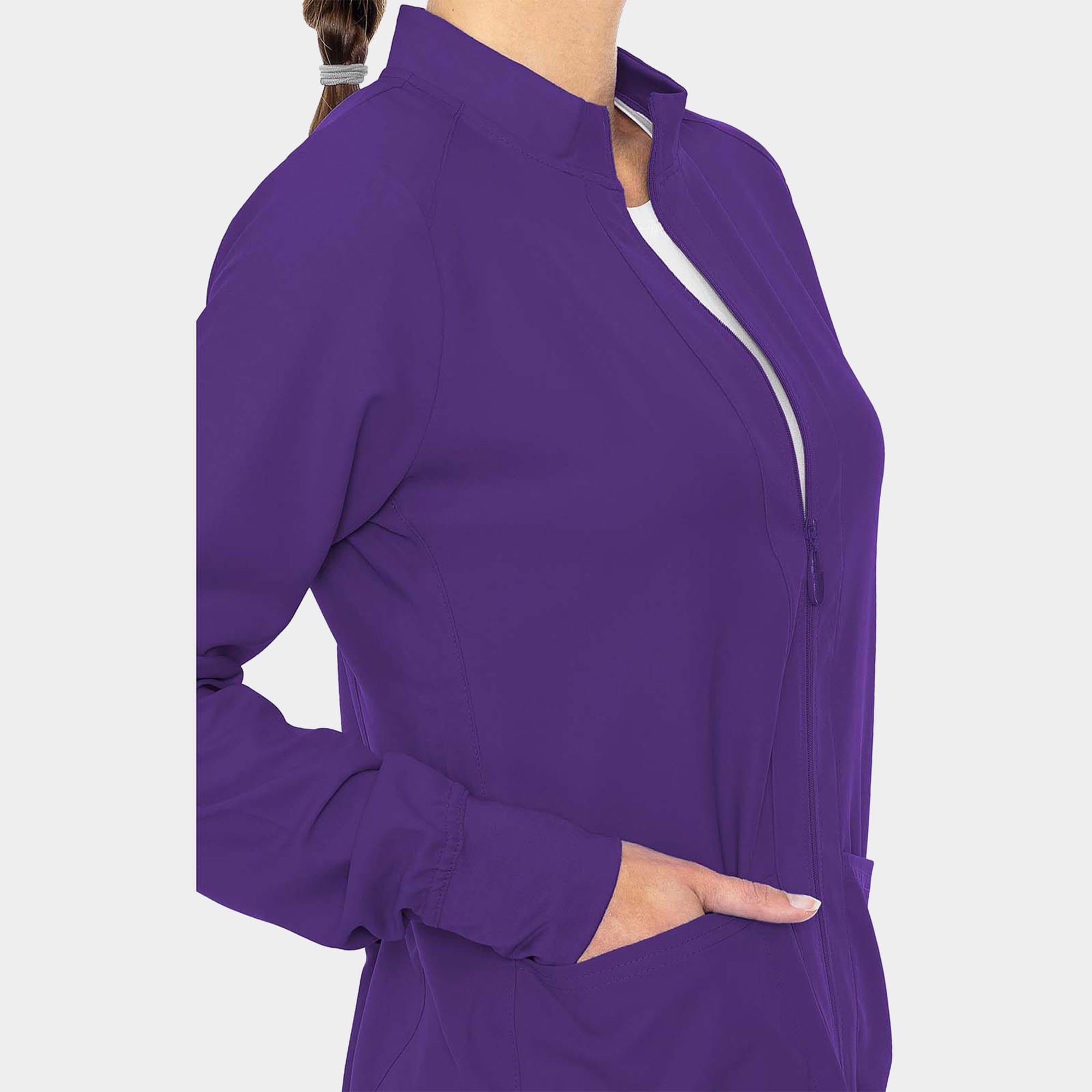 Warm-Up With Shoulder Yokes MC2660_GRAP_Pocket Details