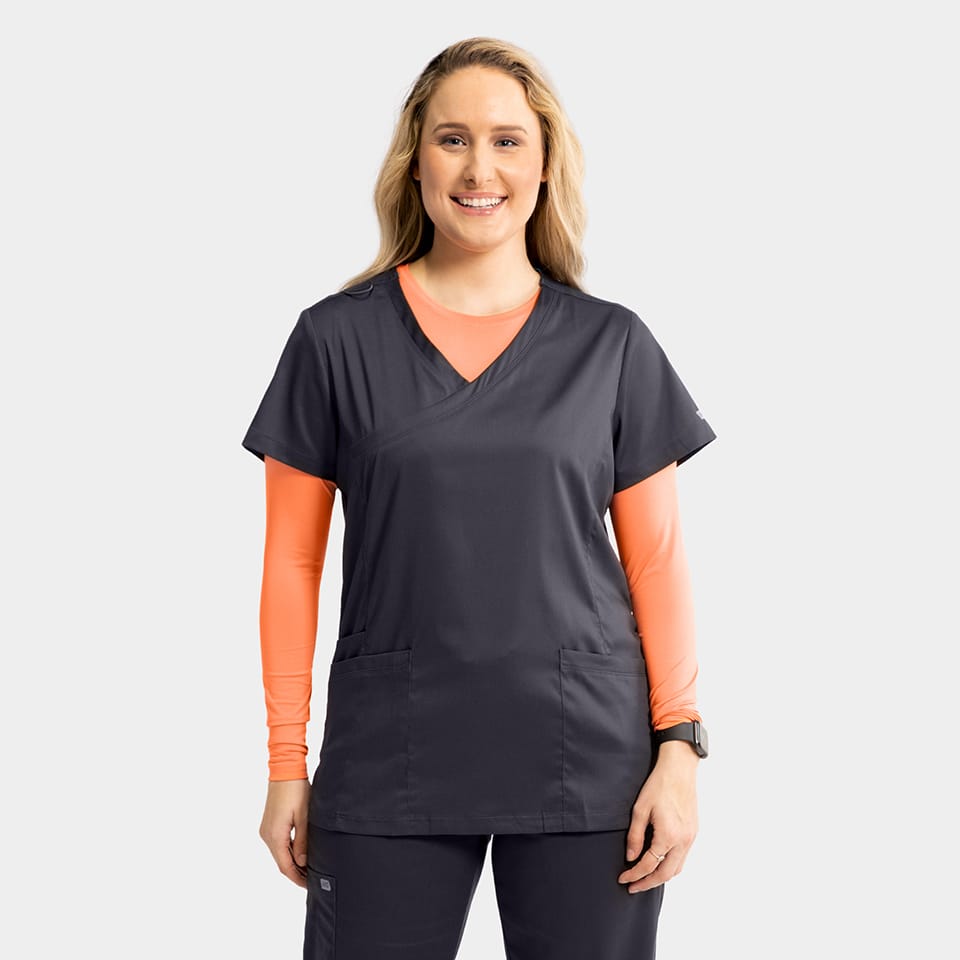 Edge-by-IRG_2803-WomensMockWrapKnitSideTop-Pewter-PEW-01-IRG-Scrubs.jpeg