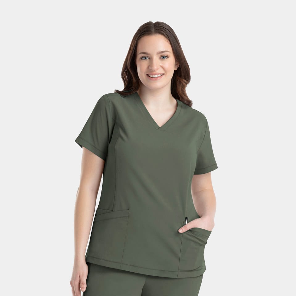 Epic-by-IRG_4801-WomensV-NeckTop-OliveGreen-OLV-01-IRG-Scrubs.jpg