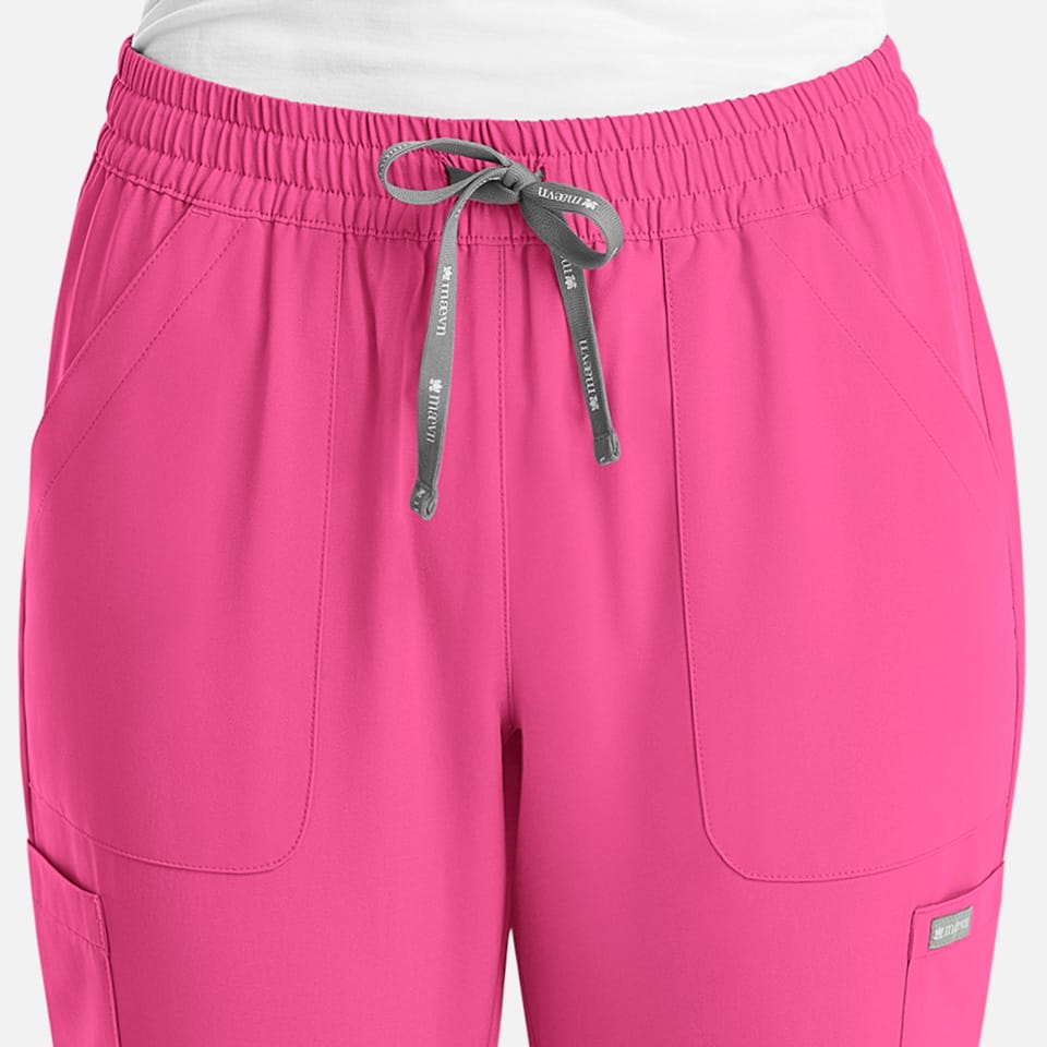 Momentum-by-Maevn_5091-WomensFullElasticPullonPant-HotPink-HPK-03-Maevn-Scrubs.jpg