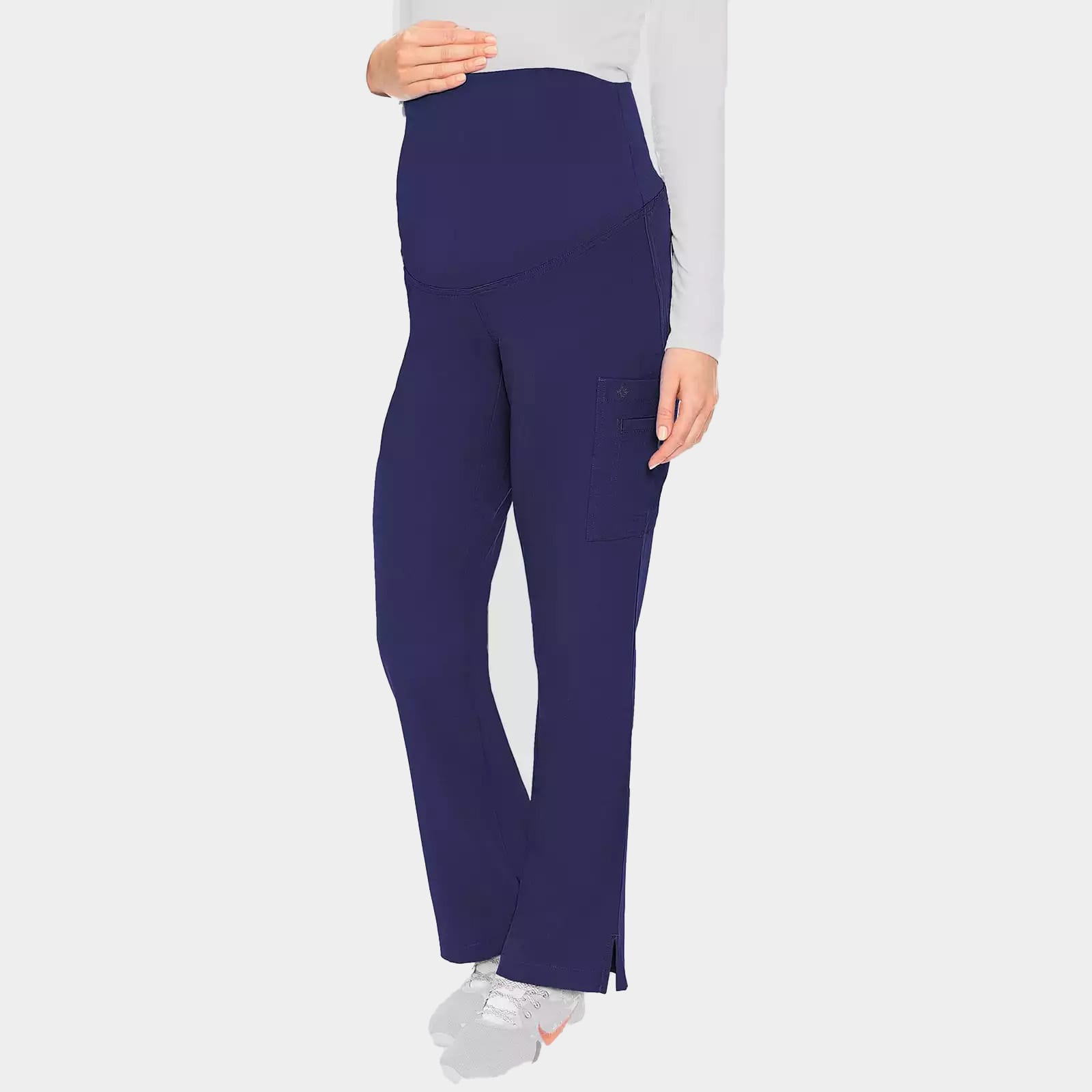 Maternity Pant Touch By Med Couture MC028 Navy 01