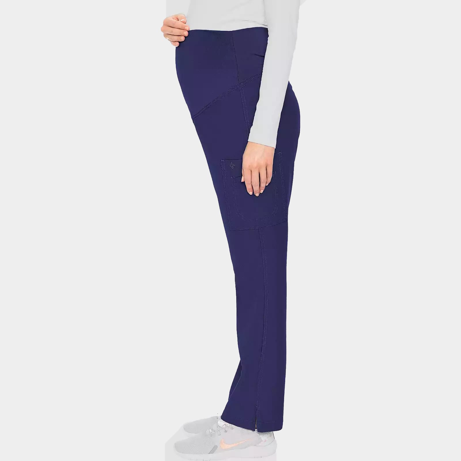 Maternity Pant Touch By Med Couture MC028 Navy 03