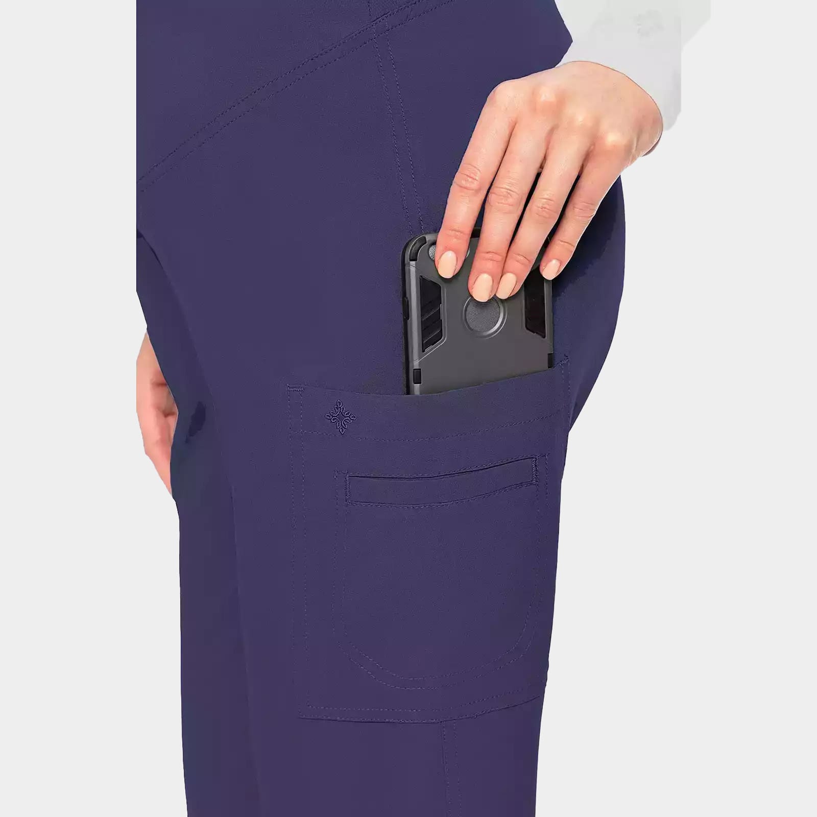 Maternity Pant Touch By Med Couture MC028 Navy 04