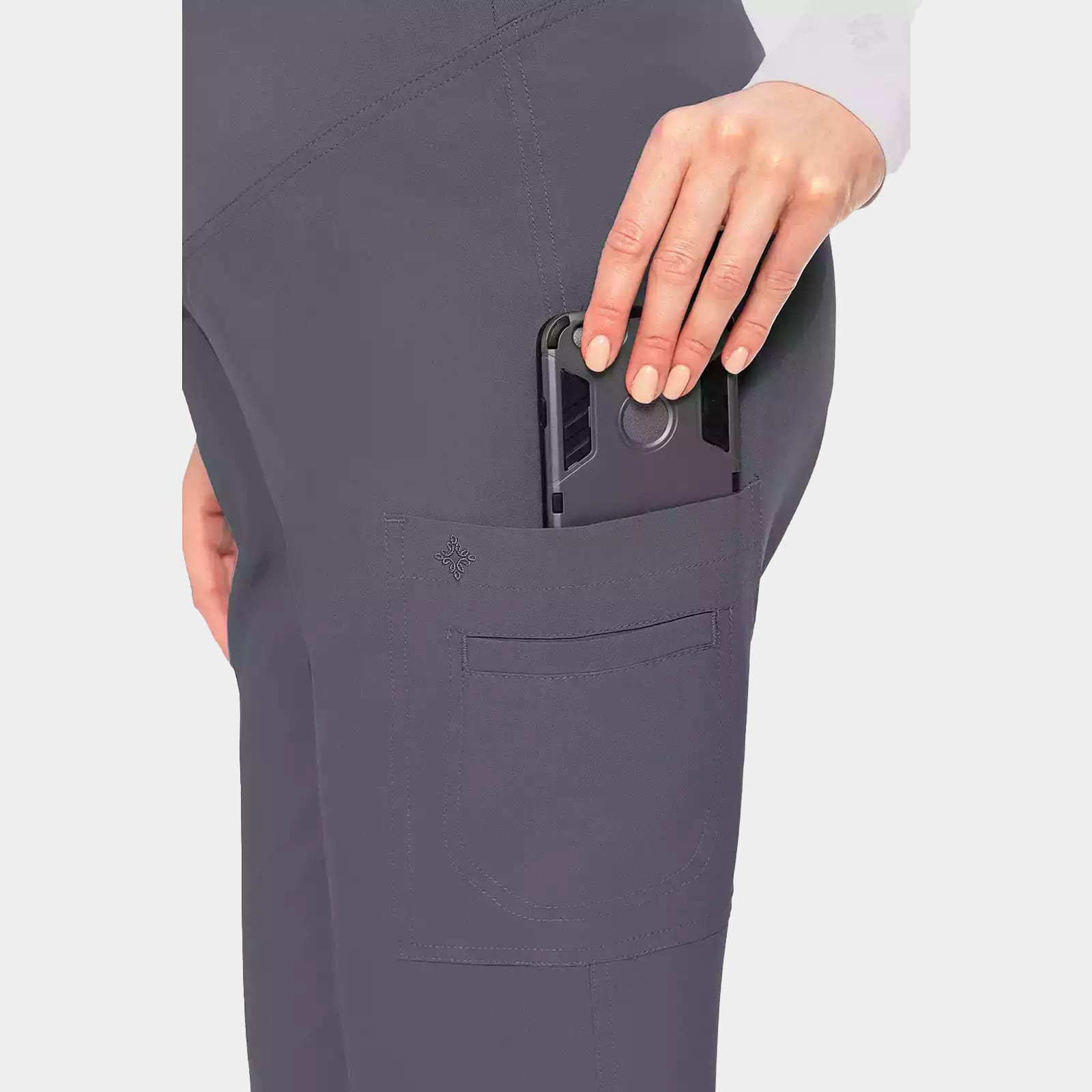 Maternity Pant Touch By Med Couture MC028 Pewter 04