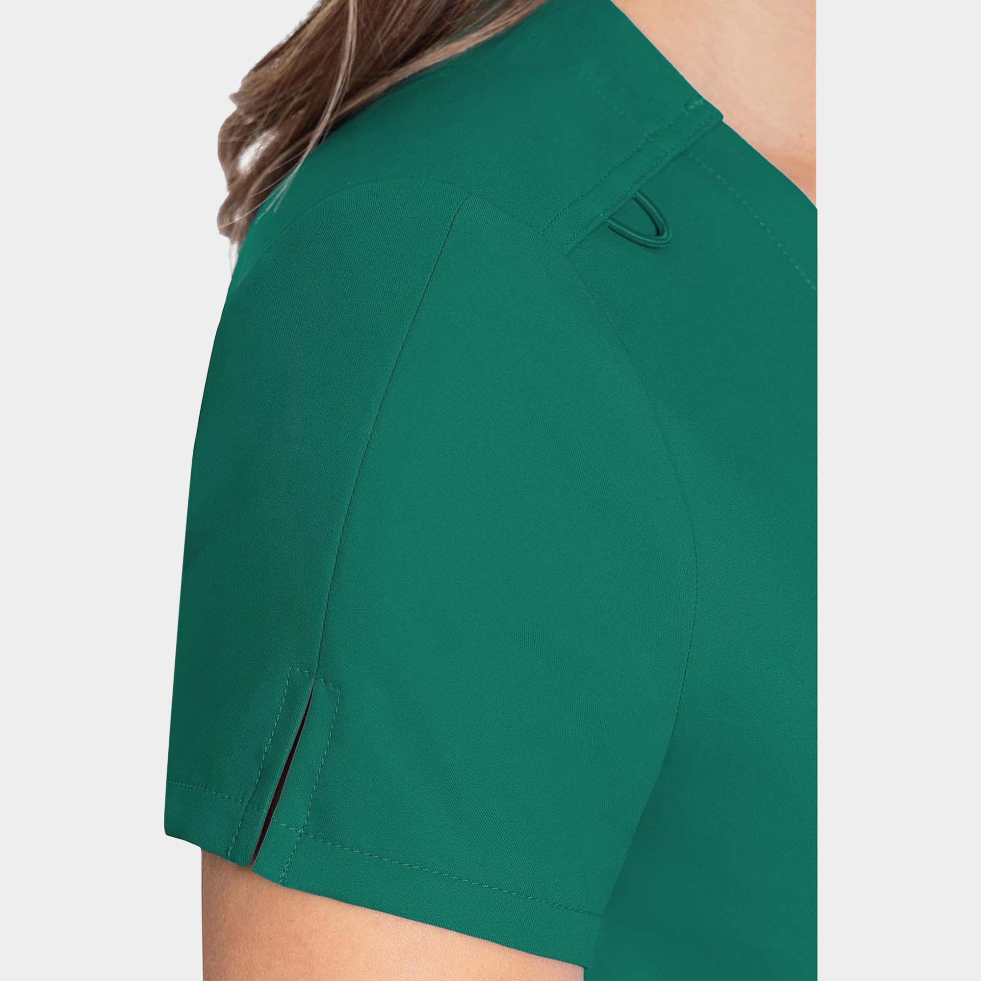 MC Insight One Pocket Tuck-In Top MC2432_HNTR_Sleeve Detail