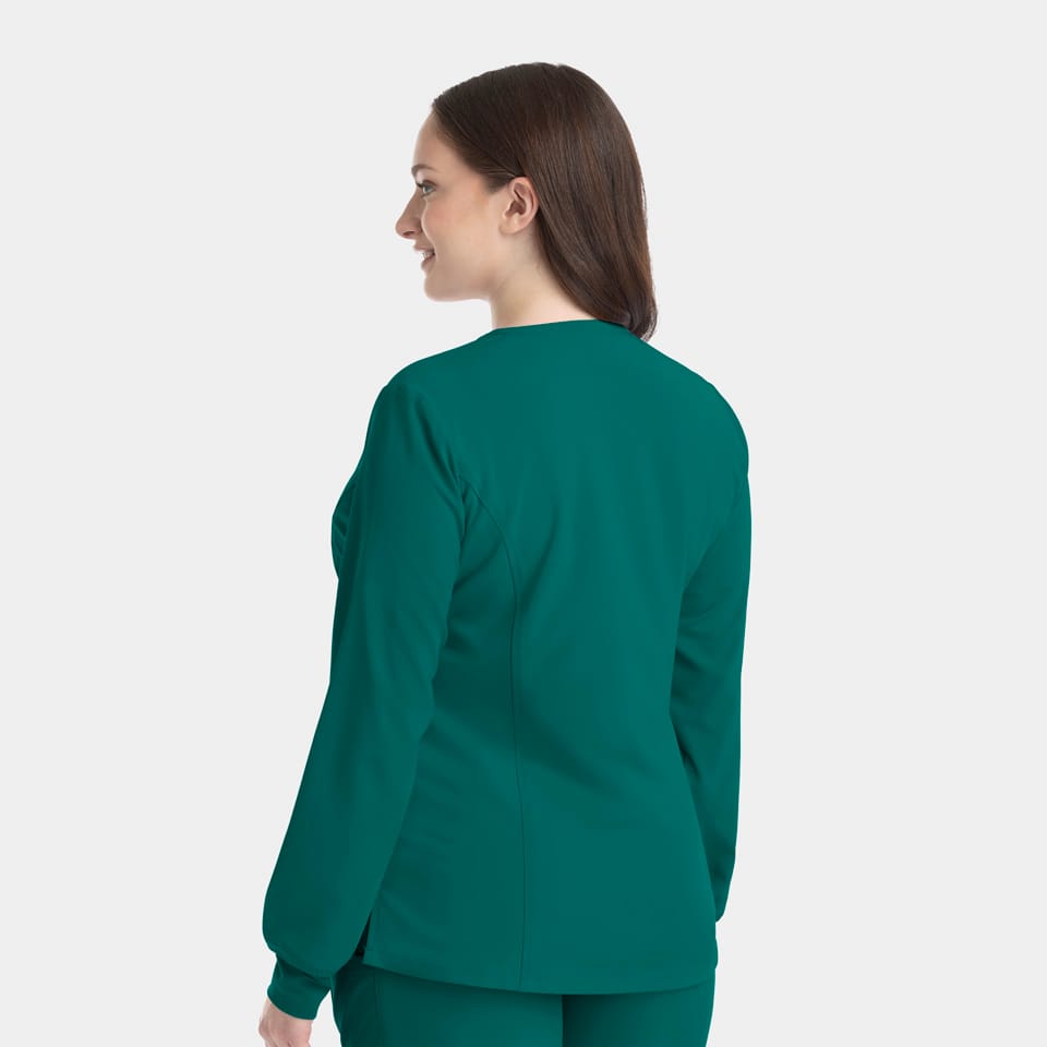 Epic-by-IRG_4811-WomensSnapJacket-HunterGreen-HTR-02-IRG-Scrubs.jpg