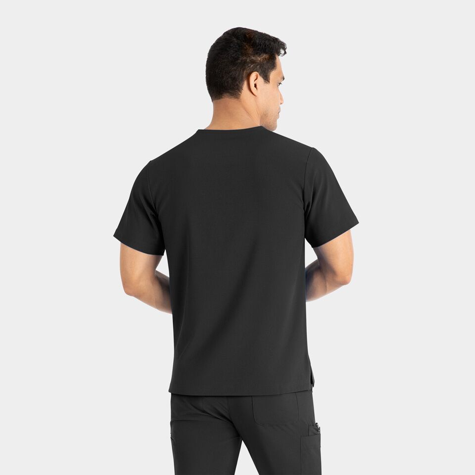 Epic-by-IRG_4852-Mens1PocketTop-Black-BLK-02-IRG-Scrubs