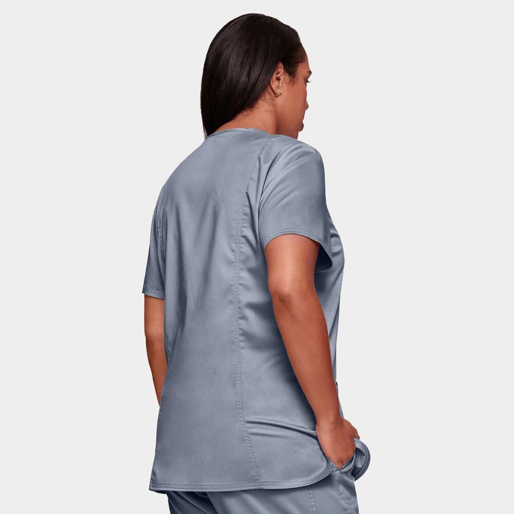 V-Neck Top Revolution By Cherokee WW620 Grey 02